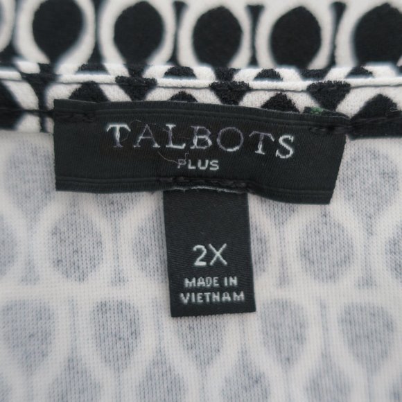 TALBOTS Front Tie Peplum Top - Picture 3 of 4